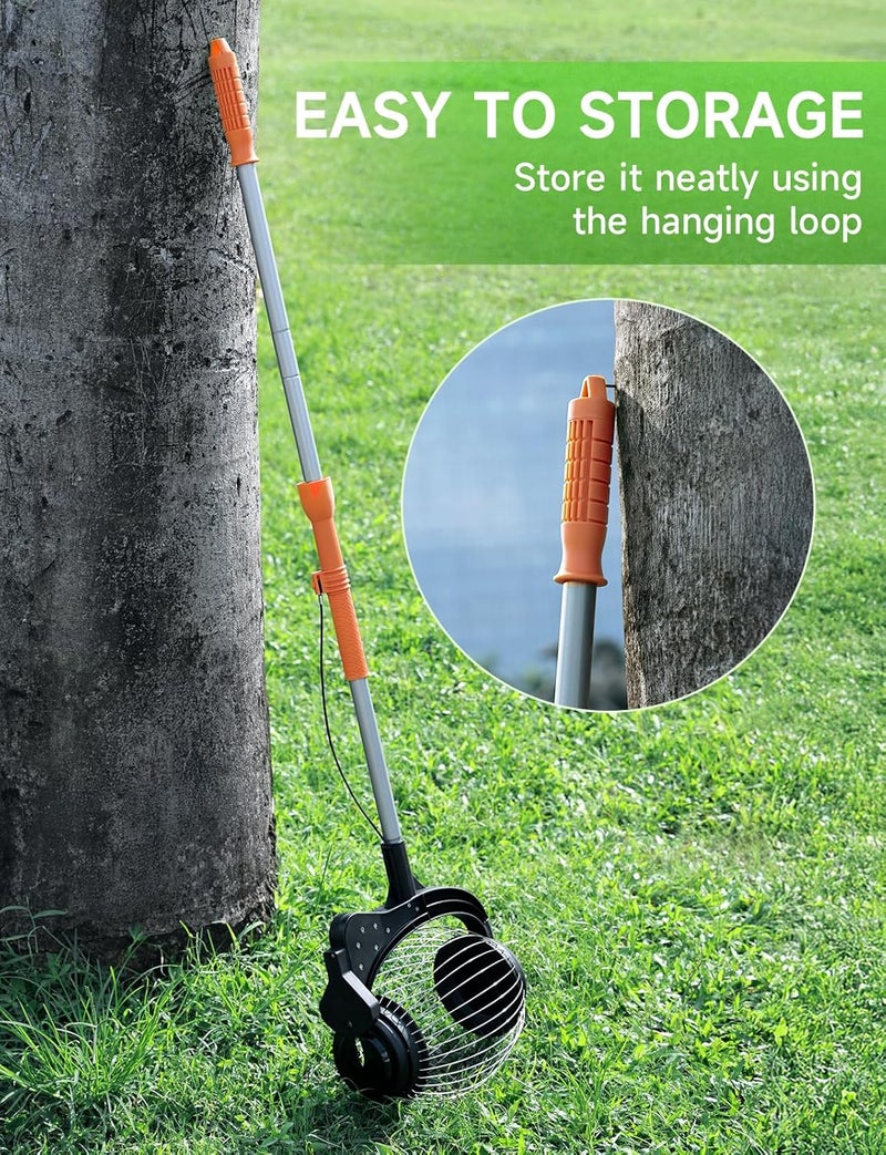 GASREKV Nut Gatherer for Walnuts with 1.8-Gallon Capacity, No-Bend Emptying Design，Acorn Picker Upper Roller Suitable for 1.2"-3.6" Walnuts,Chestnuts, Fallen Apples & Tennis Balls(No Small Acorns) - Image 4